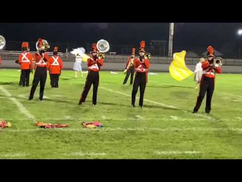 Sturgis High School marching band and color guard