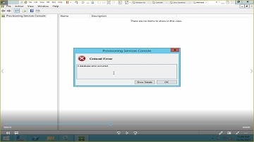 Citrix PVS Console database error | Unable to connect to farm |