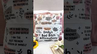 My Swear Affirmations Pillow | Gifts For Daughter | Personalized Pocket Pillow (Insert Included)