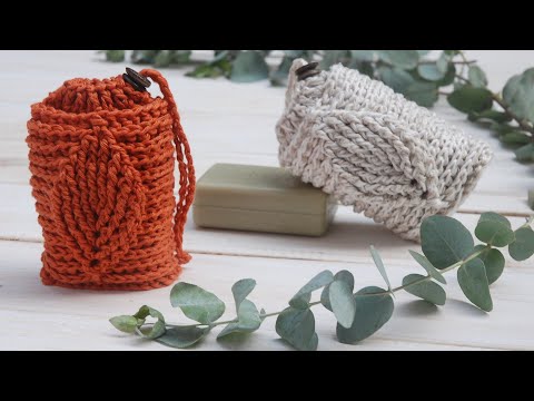 Free Crochet Pattern Crochet Leaf Soap Saver - Moara Crochet