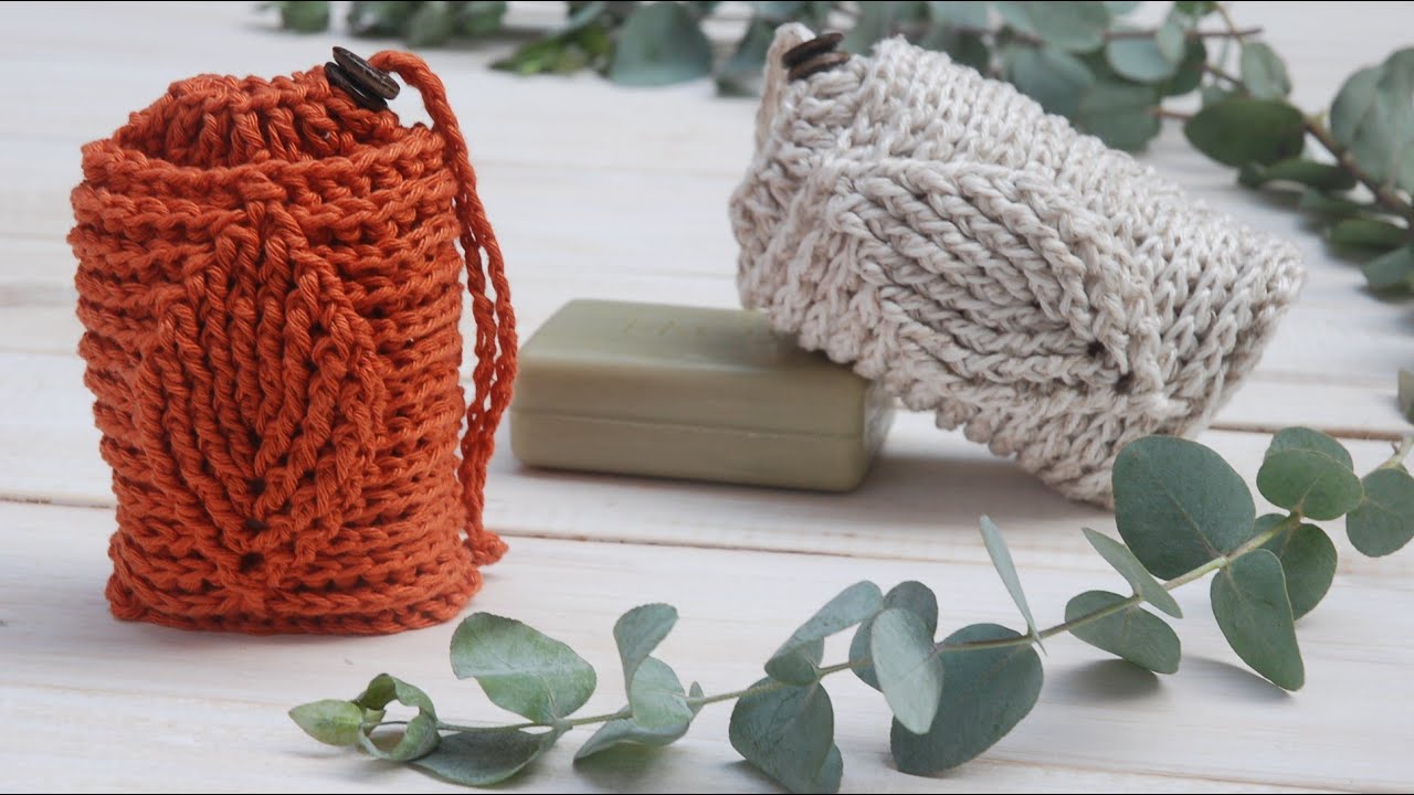 Free Crochet Pattern Crochet Leaf Soap Saver - Moara Crochet