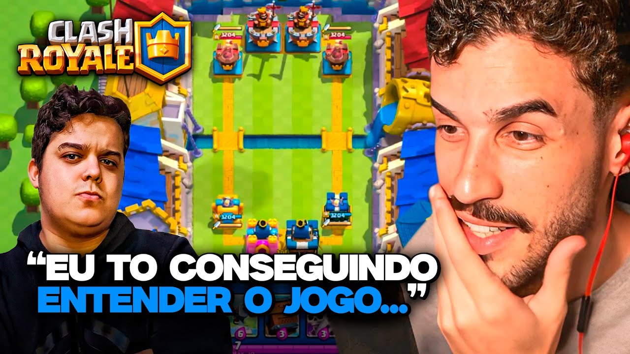 O DIA QUE O STAG APRENDEU A JOGAR CLASH ROYALE COM UM PRO PLAYER! ft. 