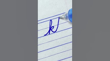 kt - How to write English cursive writing small letter connections | cursive handwriting practice