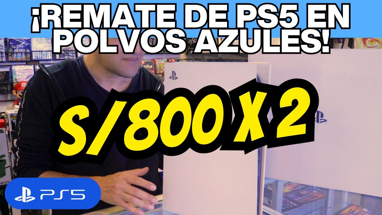 ¡REMATE DE PLAYSTATION 5 EN POLVOS AZULES!