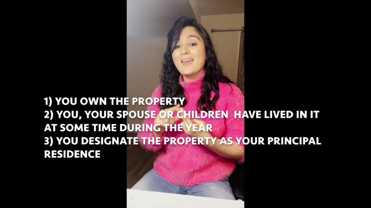 Principal Residence Exemption (Tax) YouTube