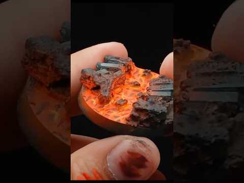 Lava Base from WH40K #wh40k #warhammer40k #warhammercommunity #panting #gamesworkshop #warhammer