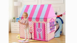 YARD Kids Castle House Tents For Kids Present Gifts Boy Girl Pink Green Princess Castle Tents