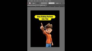 Editable Button Tutorial in Illustrator #shorts #photoshop #tutorial #newtoyou