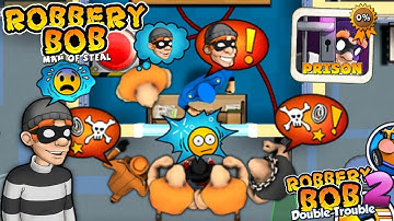 Robbery Bob - Prison vs Robbery Bob 2 Gameplay Walkthrough Ep 79