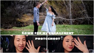 Grwm for our engagement photoshoot!