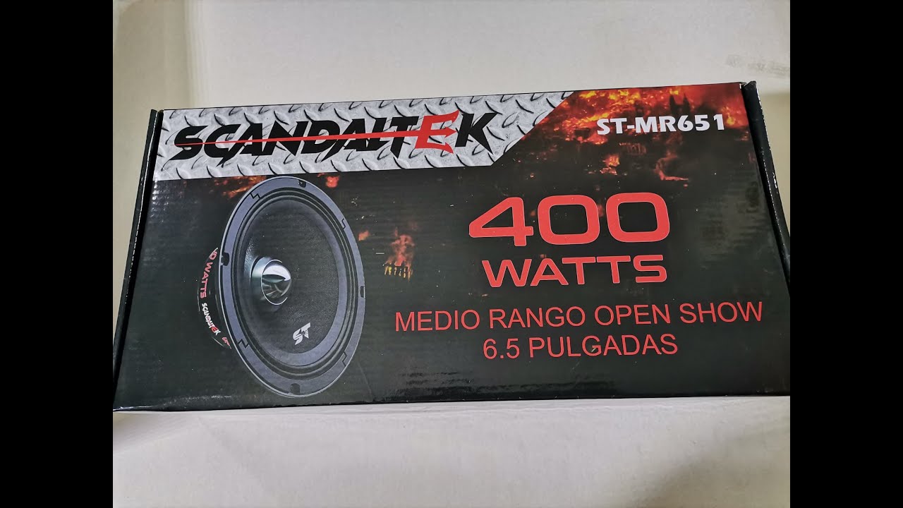 SCANDALTEK 400 WATTS 6.5 PULGADAS Unboxing Review bocinas - YouTube