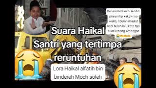 Suara Haikal Santri Al Khoziny Yg Bisa di Selamtkan  Yg Tertimbun Reruntuhan Musholla yg ambruk