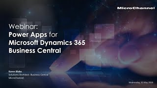 microsoft power apps for business central