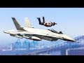 INSANE JET SKYDIVE STUNT! - (GTA 5 Stunts & Fails)