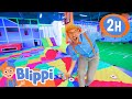 Blippis plays on a rainbow  more  blippi and meekah best friend adventures