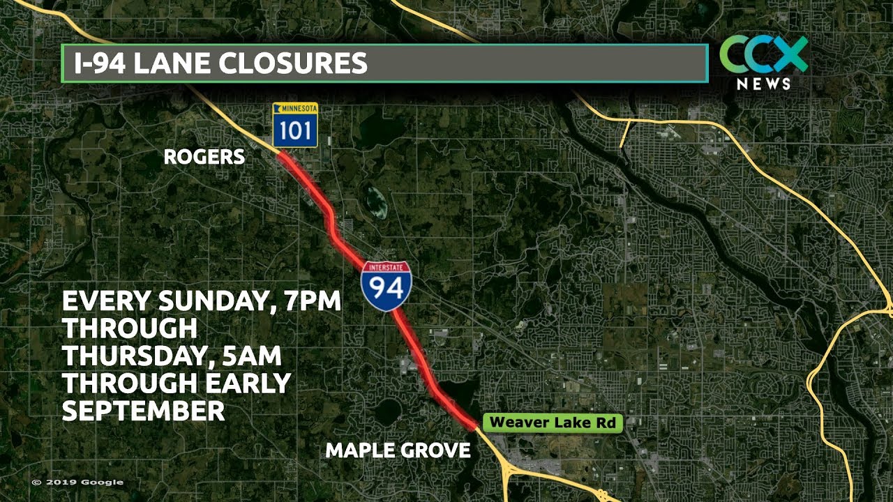 I 94 Lane Closures To Impact Maple Grove Drivers YouTube I 94 lane closures to impact maple grove drivers youtube