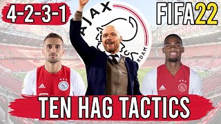 Recreate Erik ten Hag's 4-2-3-1 Ajax Tactics in FIFA 22 | Custom Tactics Explained