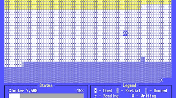 Defragmenting 25 year old hard drive