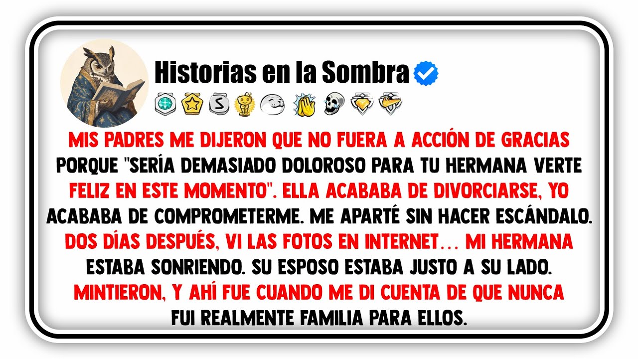 Mis padres me dijeron que no fuera a Acción de Gracias porque 