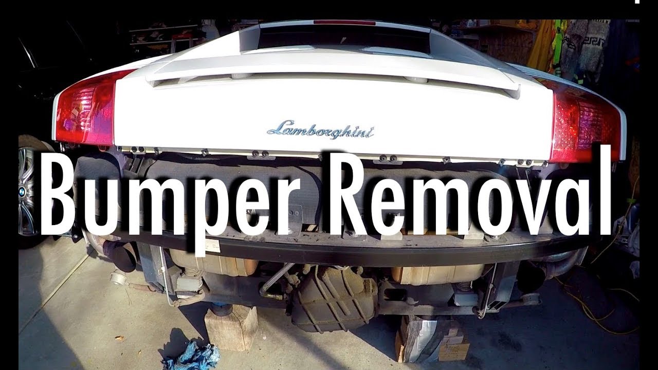 Gallardo Rear Bumper Removal HD YouTube