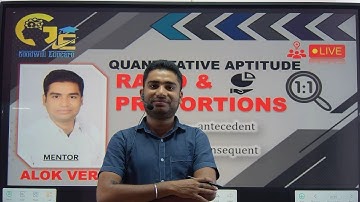L-1 | RATIO PROPORTIONS  | ALOK SIR | GOODWILL EDUCARE  | CUET 2023