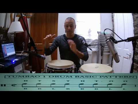 Conga Techniques Tumbao Basic 1 bar pattern