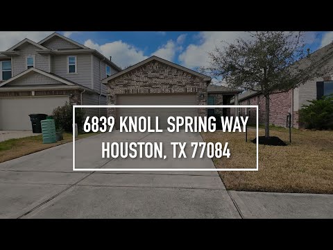 6839 Knoll Spring Way, Houston, TX home video tour