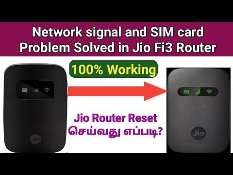 How to solve Jio Fi3 Router Network signal and SIM problem in tamil | Reset Jio Fi3 | Gen Infopedia