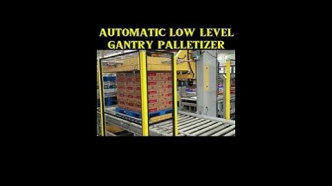 low level gantry palletizer #packaging #foryou #Factoryvideo #palletizer