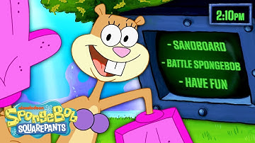 An Entire Day with SANDY CHEEKS ☀️ Hour by Hour! | SpongeBob