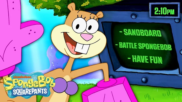 An Entire Day with SANDY CHEEKS  Hour by Hour! | S...