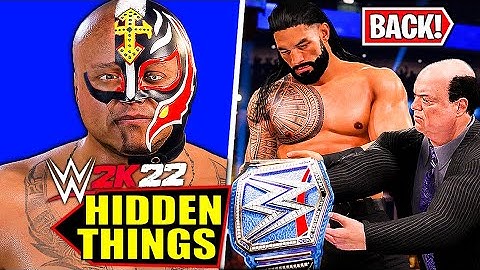 WWE 2K22: 5 Hidden Features! NEW Match, GLITCH FIX & More Things You Might Not Know