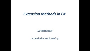 Extension Methods in C#