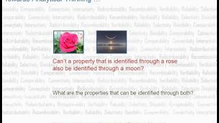 Towards Analytical Thinking