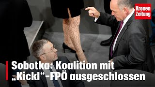 Sobotka: Koalition mit „Kickl“-FPÖ ausgeschlossen | krone.tv NEWS