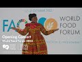 Youth opening ceremony  world food forum 2022