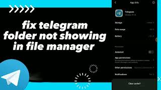 How To Fix Folder Not Showing in File manager On Telegram App screenshot 4