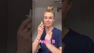Dr Sophie GP shows you how to use a nasal spray PROPERLY allergy nasalspray doctor