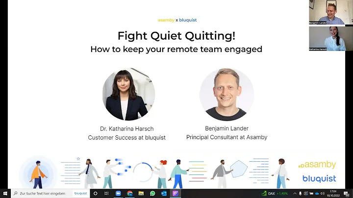 Webinar Fight Quiet Quitting - How to keep your remote team engaged