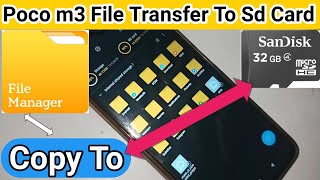 Poco M3 File manager documents Copy Or Move to Sd Card screenshot 5