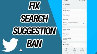 How To Fix And Solve Search Suggestion Ban On Twitter App