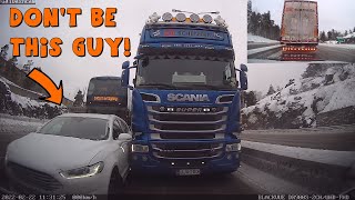 Don't do this in front of a Truck! *Double accident*