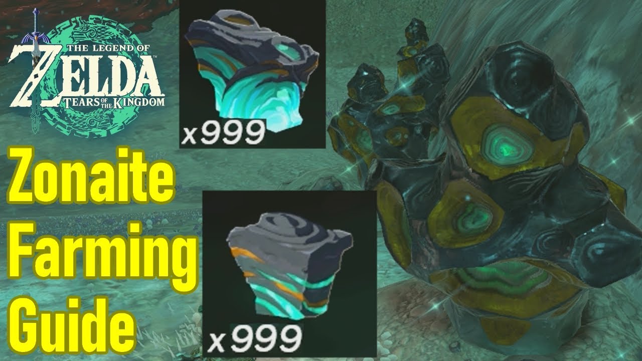 Zelda Tears of the Kingdom Zonaite Farm, fastest farming routes