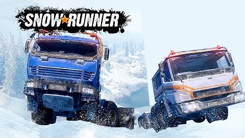 Snowrunner: A look at the Azov 73210 and 42-20 (Kamaz 7360/5340 + 6345)