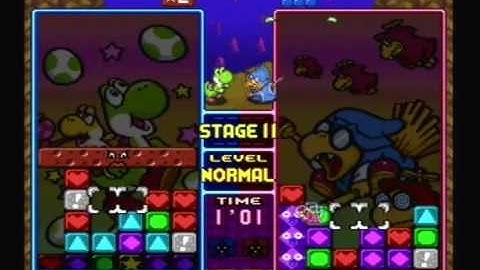 Tetris Attack (SNES) Vs. Mode Part 2 - Mega