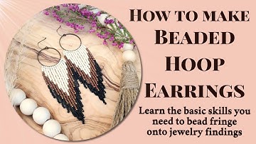 How to make beaded hoop earrings with Kristi from @bloomandbestow