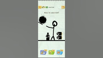 draw 2 save game video level- 122  how to save him? funny🤣🤣 game 🎮 short video#viralshort #subscribe