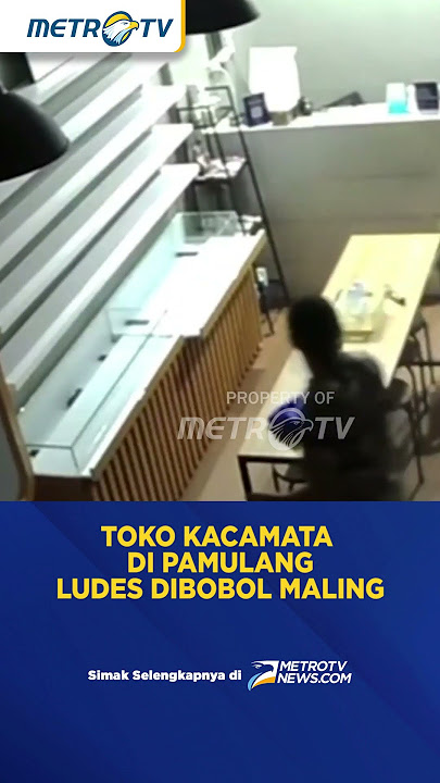 Toko Kacamata di Pamulang Ludes Dibobol Maling #shorts