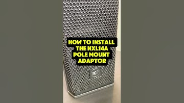 🎥 Hoe je de RCF NXL14A-paaladapter installeert - veel eenvoudiger dan we dachten.