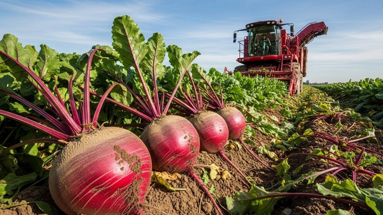 Inside Beetroot Farming – Machine Harvesting and Cultivation Process ...